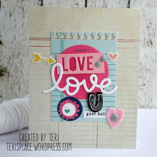 A handmade love card // terisplace.wordpress.com